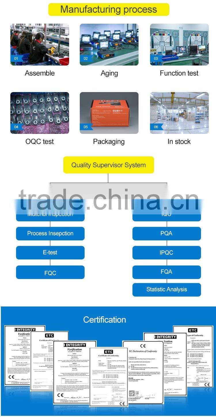 2016 Hidden mini car dvr wireless radar detector 2.4inch Screen HD 1080P Car DVR Camera and Radar Speed Alarm