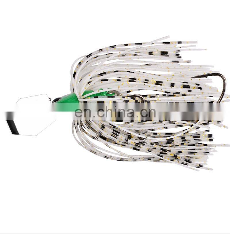 Amazon Hot Sale 12g 15g 20g Tassel Sequins Anti-hanging Bottom Lure Fishing Spinner With Rubber Skirts