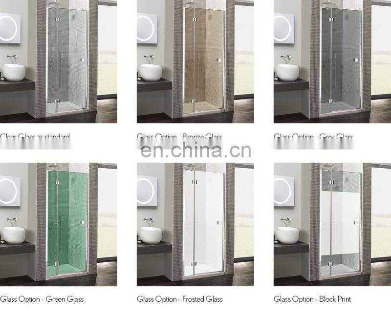 10 mm thickness shower room frameless glass shower door interior screen door