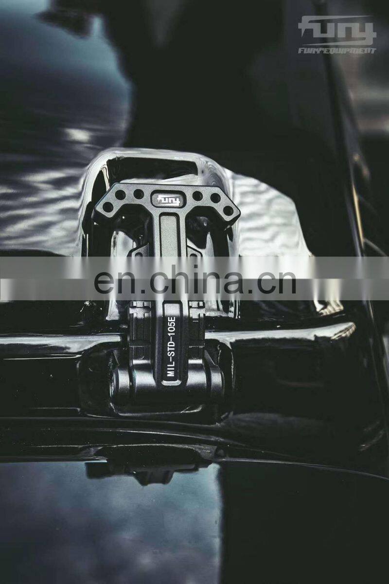 Hood lock for Jeep wrangler JK 4x4 Aluminium black hood catch 2007+ lock for Jeep autopart accessories Maiker manufacturer