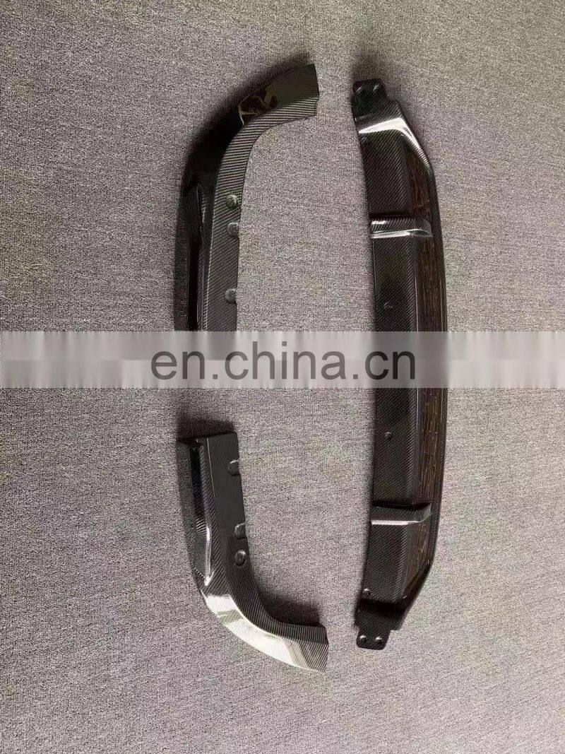Runde Carbon Fiber Material Black Samurai Style Front Lip Rear Lip Side Skirt Grille Top Wing Spoiler For BMW X05 G05 Body Kit