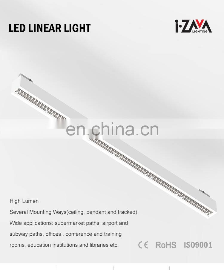 Modern High Lumen Office Airport Aluminum Smd 4000k 60w Led Linear Light