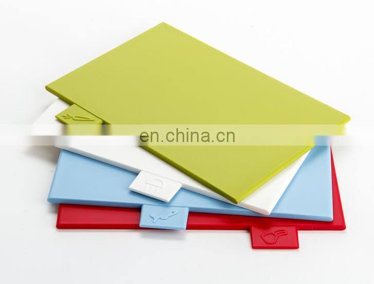 4 colors Classified cutting board set with ABS Storage Case
