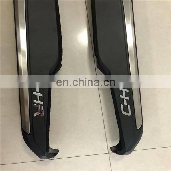 Aluminum Alloy car running board side step bar for Toyota CHR 2018