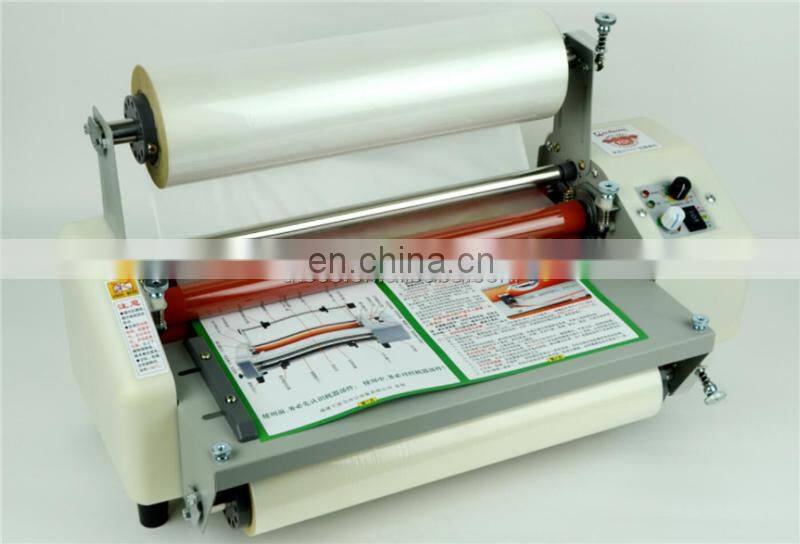 FM8350 Table top office Preglued Plastic film Manual A3 thermal laminating machine, small cold double side laminator