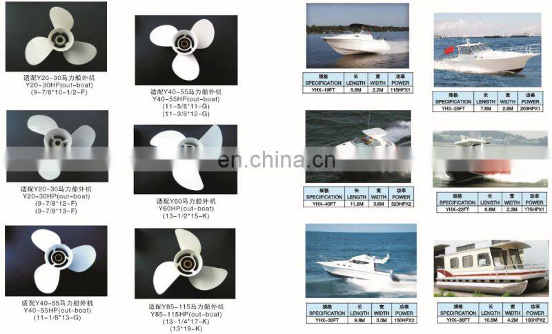 Customized high quality 3 blade bronze ship propeller