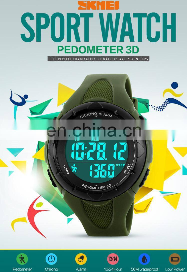 skmei 1108 new products modern design sport jam tangan watch pedometer
