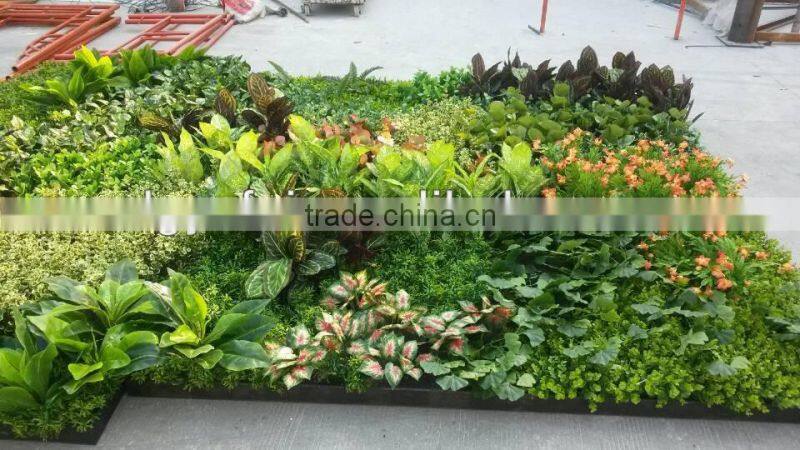 wall hanging artificial flowers/artificial green wall/artificial plant wall