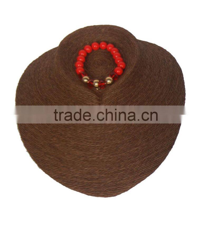 wholesale top beauty wood and cloth necklace chain bust and statues for jewelry display counter and store A-6