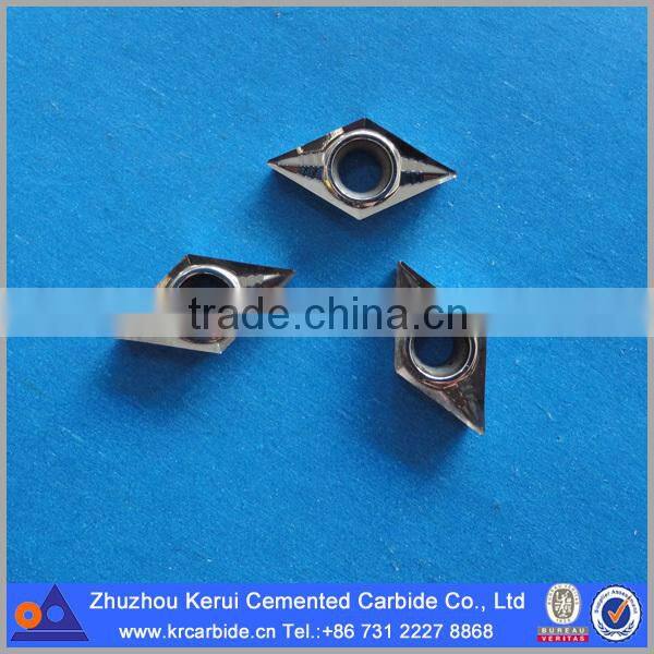 Uncoated tungsten carbide turning insert DCGX11T304 for aluminum cutting