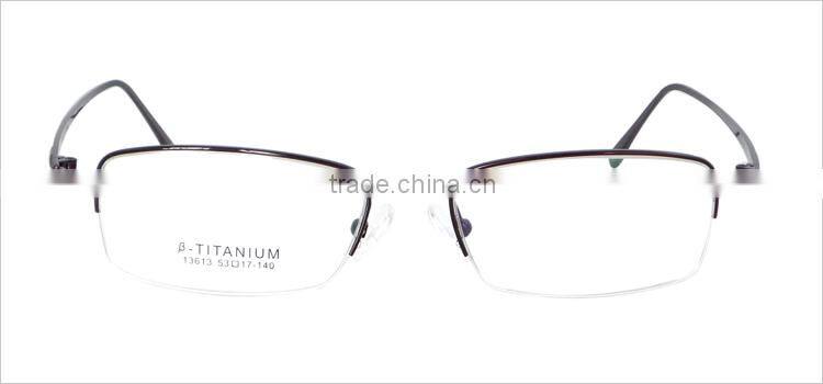 Half-rim half titauium mens 2014 new style glasses frames spectacle frames manufacturers