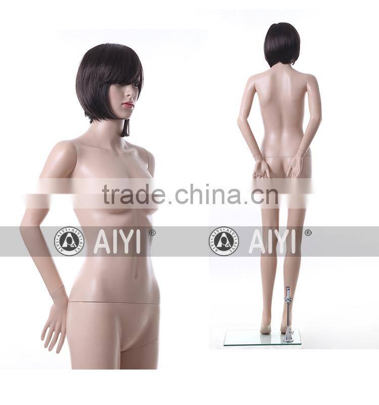 Plastic Cheap Standing Sex Female Mannequin Skin Color