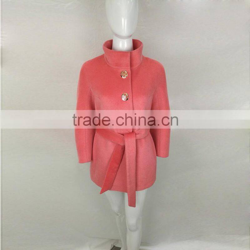 2015 New Autumn and Winter Thick Winter Wool Coat Women Fashion Long-Sleeved Female Overcoat Single-breasted Woolen Coat