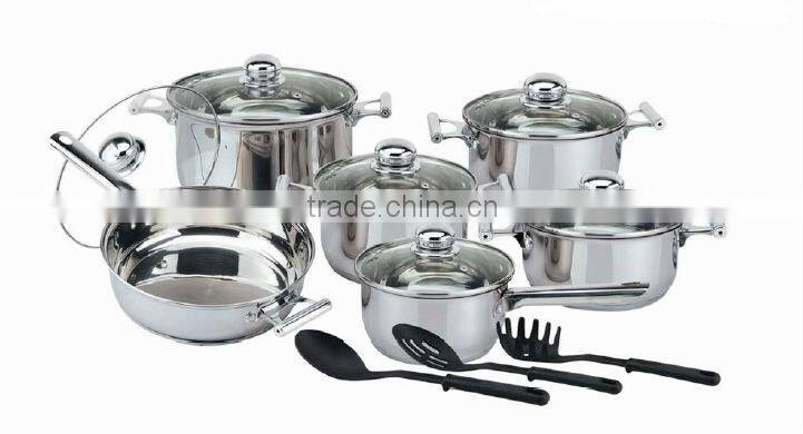 15 pcs stainless steel pot