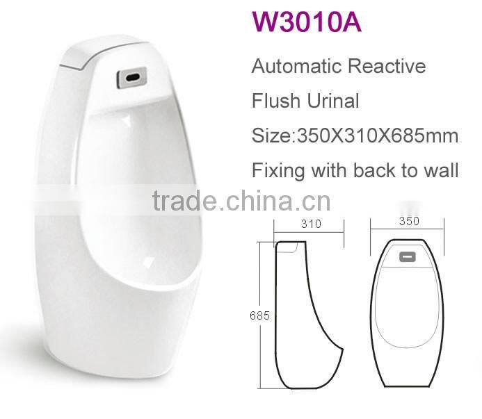 Flush ceramic bathroom wall hung sensor wholesale automatic urinal