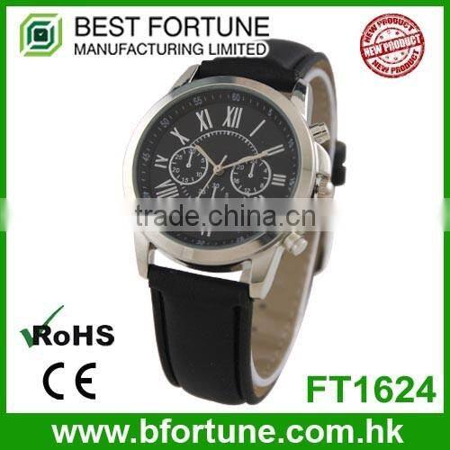 FT1215 Wholesale stainless steel case back arabic number silicone watch 2016