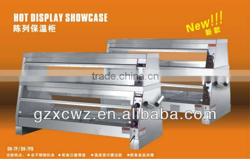 countertop hot food display case
