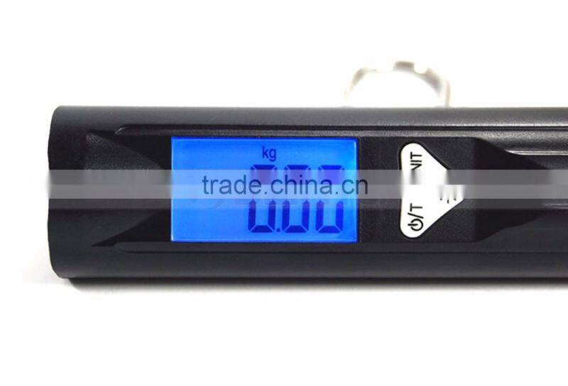 88lb/110lb Capacity 2 in One with Torch Fishing Scale LED Luggage Scale