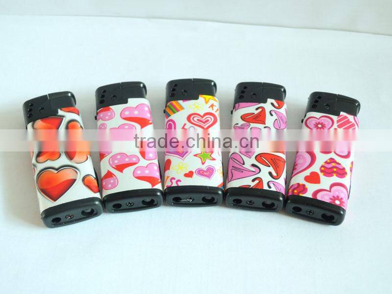 rechargeable mini plastic lighter,wrap paper cigar lighter windproof lighter