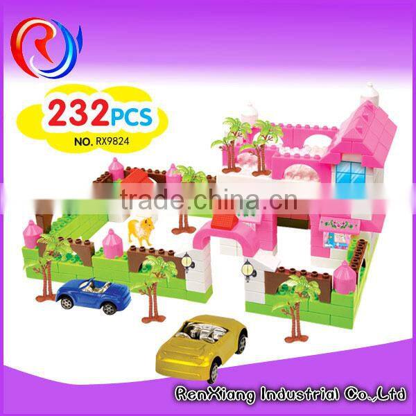 Plastic children diy building blocks toys