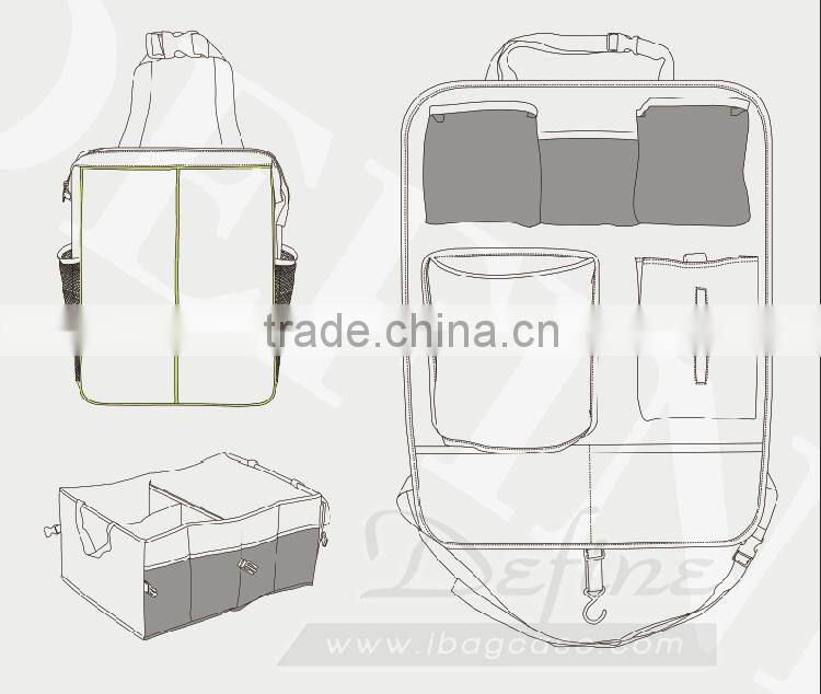 China direct Factory customized insulated car trunk organizer set