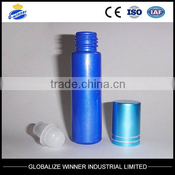 5ml,6ml,7ml,8ml,10ml green roll on bottle with color aluminum cap