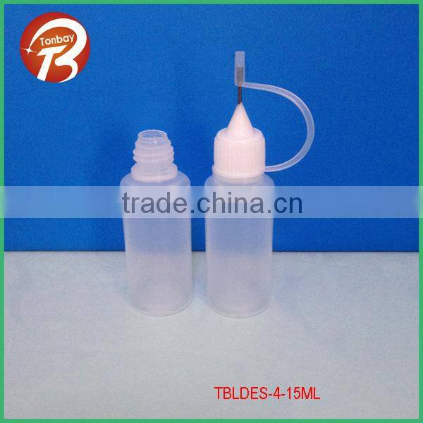 100ml LDPE e liquid empty bottles with stainless needle cap TBLDES-4