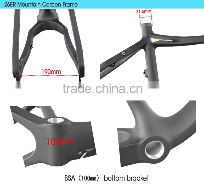 26ER carbon bike Toray T700 full carbon fat bike ICAN Bikes SN03- 11.7KG