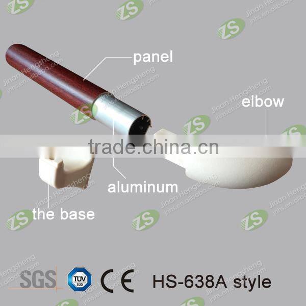 38 Millimeter Stylish aluminum granite handrail baluster With Vinyl Resin Cover For Hospital Corridor