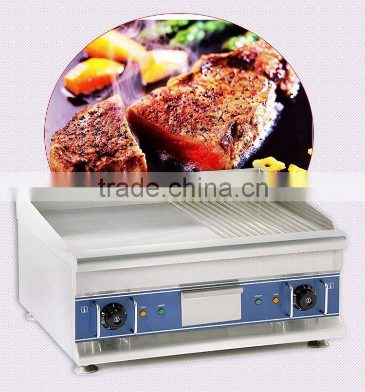 Catering equipment commercial stainless steel flat plate electric grill griddle