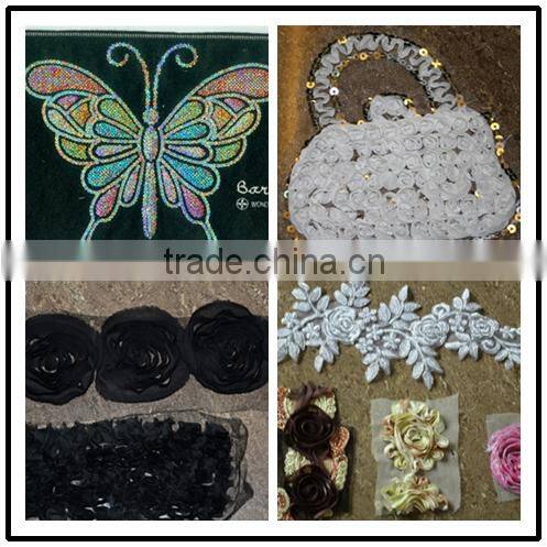 18 head High Speed Belting+Flat+ Single Side Double Sequins computerized embroidery machine