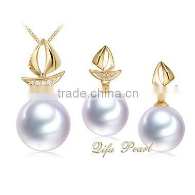 Fashion 18K Gold Jewelry Set Designs For Women Bridal Earring Wedding Pandent