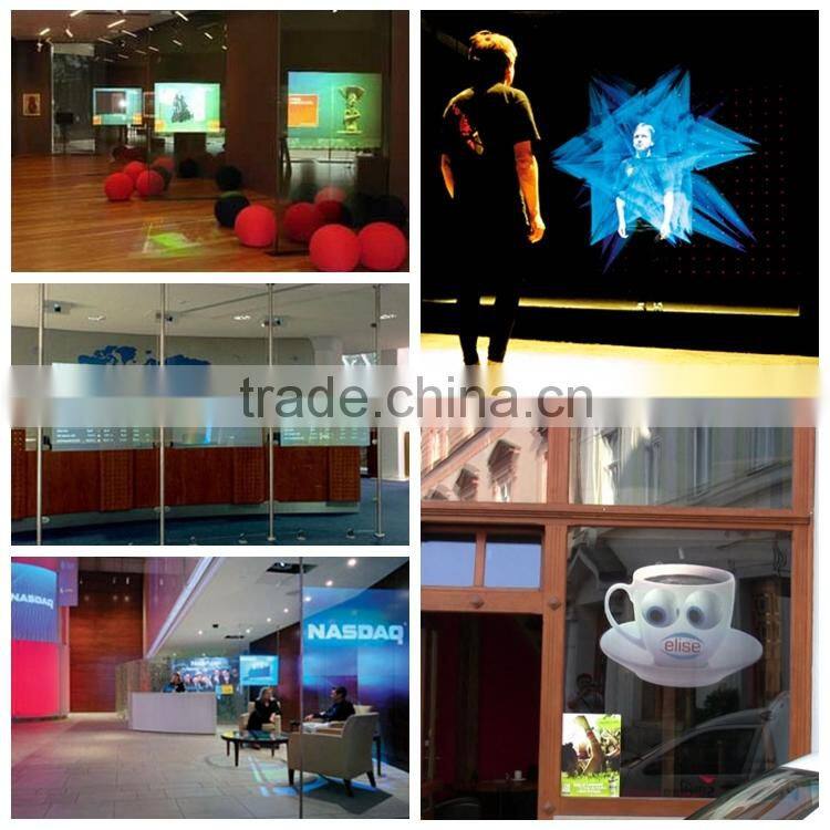 Top quality Holographic screen film with 4types transparent,light grey,dark grey,white