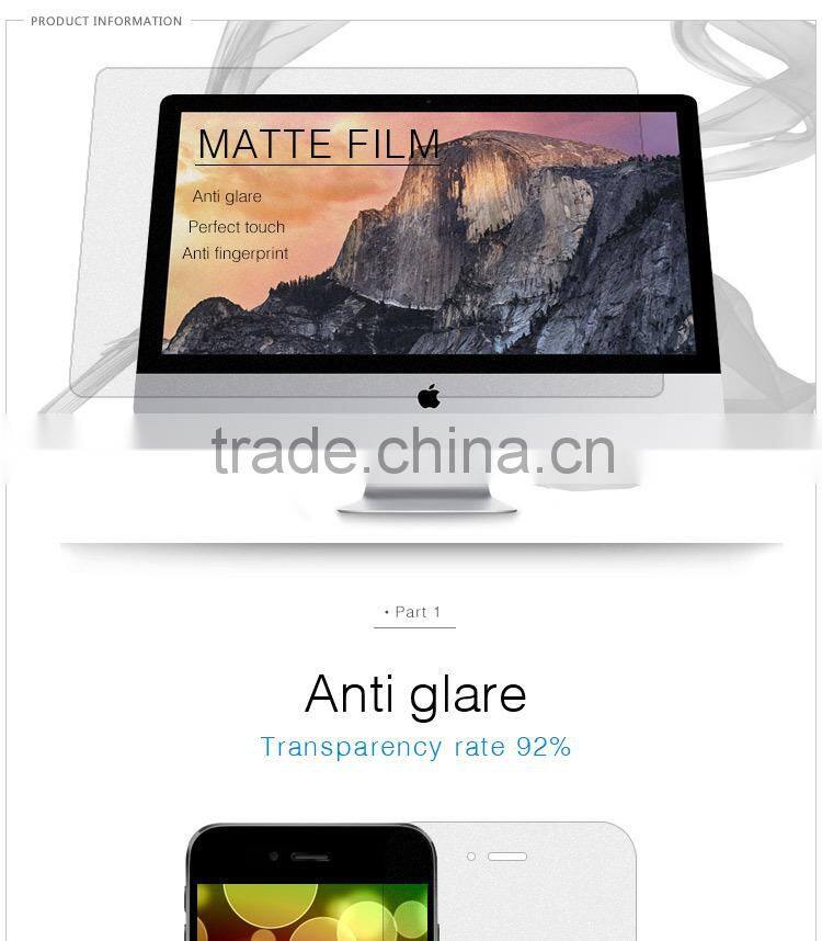 2015 OEM welcome Wholesale matte screen guard for acer liquid e700