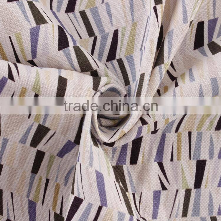 beautiful pattern printed on 100% cotton canvas woven fabric for lady shirt