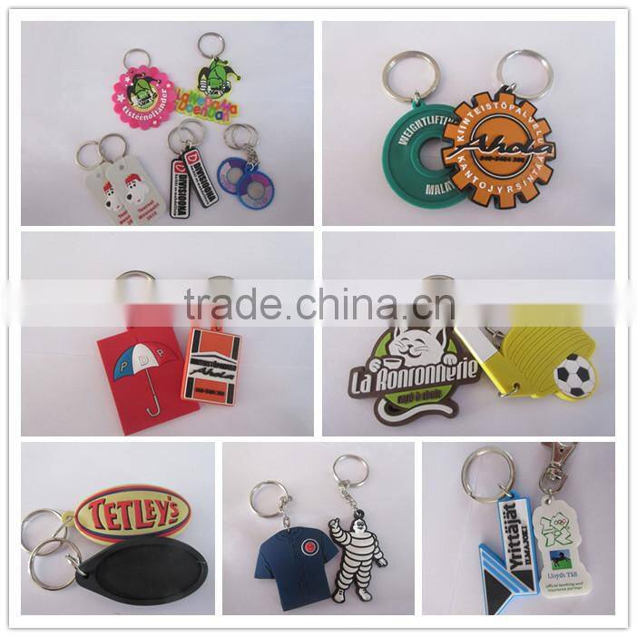 Rugby/Football Shape PVC Keychain For Sport Gifts