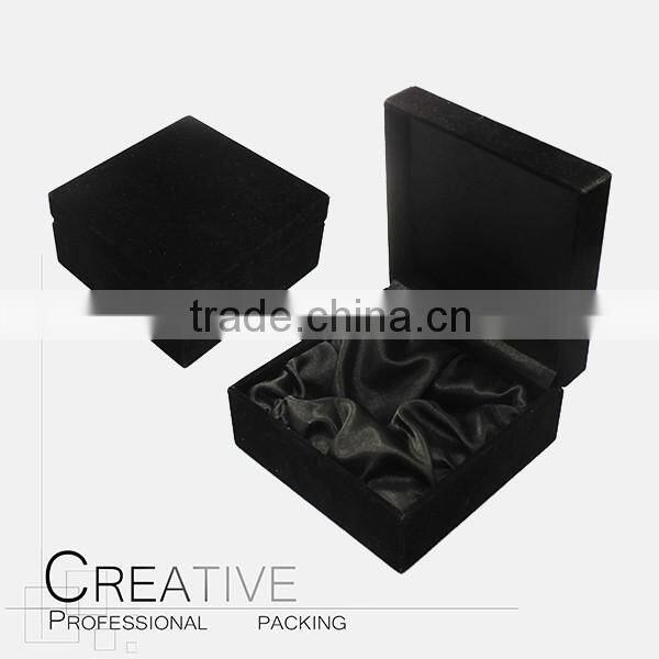 High gloss piano black wooden perfume bottle box