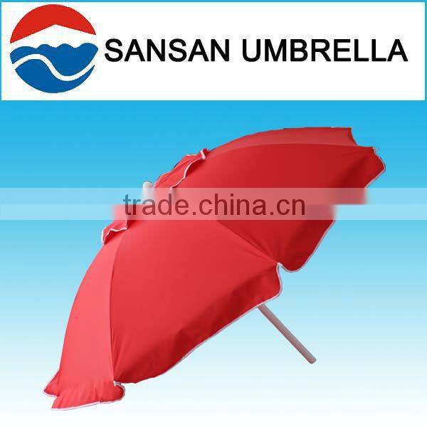 180CM green wholesale polyester fabric windproof beach umbrella