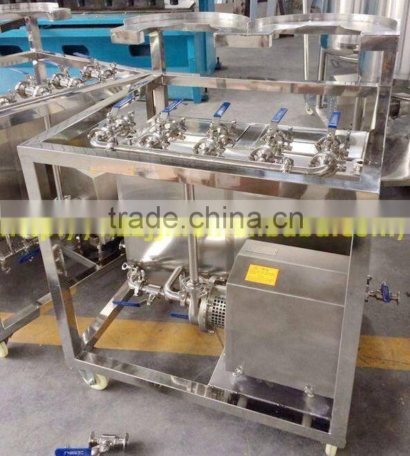 Stainless Steel Manual Two Station Beer Keg Washing Machine BarrelThree-phrase 220V 50 Hz