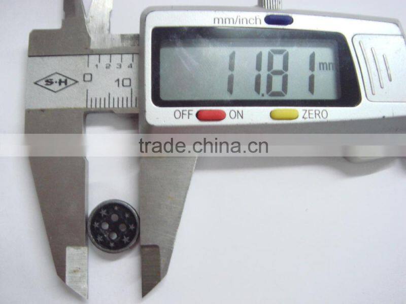 12mm five star cover 4 holes metal lead-free nickel-free button