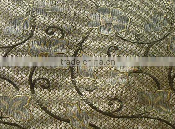 100% Polyester Sofa Chenille Fabric jacquard chenille leaf pattern sofa fabric