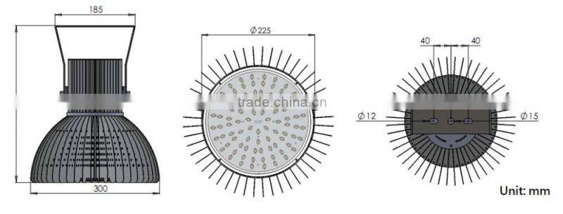 High Quality Shopping Mall 120W 150W 180W 200W led standing spot light