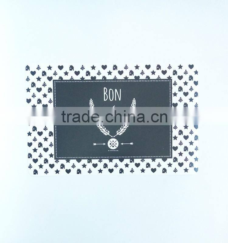 2016 new product printable plastic placemats