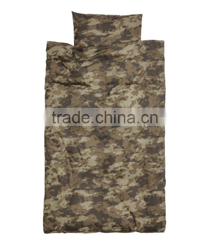 Army Camo Duvet Quilt Cover 2pc Set Twin Cotton Camouflage Bedding