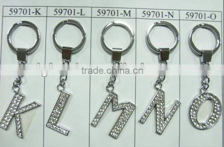 crystal letters key chain