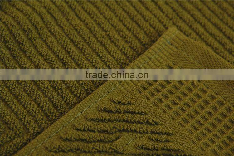 jacquard dark color 100 cotton honeycomb towels