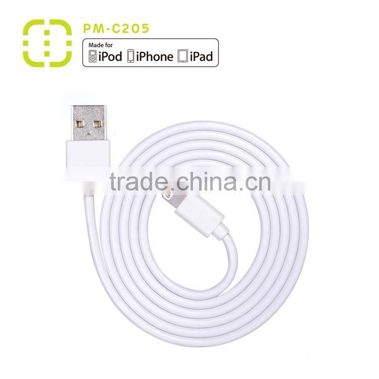 MFi Certified USB Round Cable (Black/white)