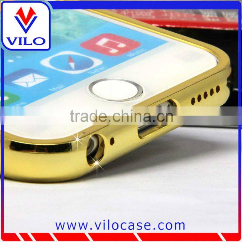 2015 Hot Selling Luxury Golden Mirror Aluminum Metal Case For Samsung S6