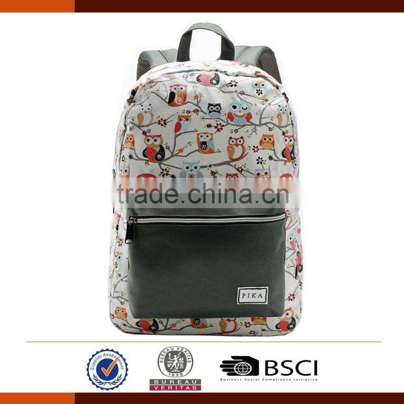 Canvas Laptop Backpack Bags for College Girls