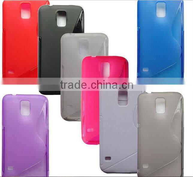 Colorful Rubber S line TPU Case For Samsung S5